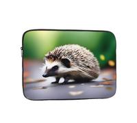 PHAYAH A Little Hedgehog Patterned Laptop Sleeve Bag, Shockproof Slim Laptop Bag Briefcase Carrying Laptop Cover, Black, 13 inch