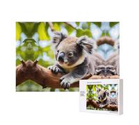 Phayah A Little Koala Puzzles 300 Piece for Jigsaw Puzzle Wooden Puzzle for Family Friend Home Decor Wall Art 15.7 X 11in