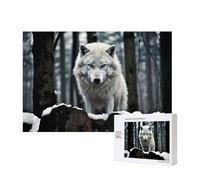 Phayah A Lone Wolf Jigsaw Puzzles For Adults 300 Pieces.Home Decor Birthday Party For Men Women 15.7 X 11"