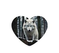 Phayah A Lone Wolf Pattern Lavender Scent Car Air Freshener Heart Shape Card Hanging Hanging Scented Card 4 Pcs For Cars Closet Drawer