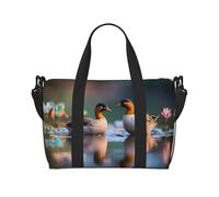 Phayah A Pair Of Mandarin Ducks Weekender Bags For Women, Travel Duffel Bag Overnight Weekend Bag Sports Gym Tote Bag Crossbody Bag