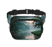 Phayah A Small River Men Women Hip Bum Bag With Adjustable Strap For Outdoors Workout Traveling Casual Running Hiking Cycling
