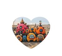 Phayah Abandoned Magic House Pattern Lavender Scent Car Air Freshener Heart Shape Card Hanging Hanging Scented Card 4 Pcs For Cars Closet Drawer