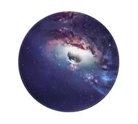 PHAYAH Abstract Universe Pattern Round Mouse Pad Waterproof Non-Slip Rubber Base Desktop Protection Mat Diameter 7.9 Inches