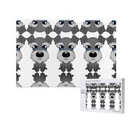 Phayah Adorable Schnauzer Pattern Puzzle Unique Jigsaw Wall Art Picture For Home Decoration 1000 Pcs
