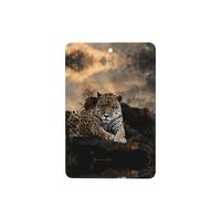 Phayah African Animal Leopard Pattern Lavender Scent Car Air Freshener Rectangle Card Hanging Hanging Scented Card 6 Pcs For Cars Closet Shoe