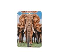 Phayah African Elephant Pattern Lavender Scent Car Air Freshener Rectangle Card Hanging Hanging Scented Card 4 Pcs For Cars Closet Drawer Eliminate