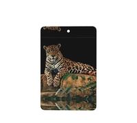 Phayah African Leopard On Rock Pattern Lavender Scent Car Air Freshener Rectangle Card Hanging Hanging Scented Card 6 Pcs For Cars Closet Shoe