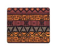 Phayah African Mud Cloth Tribal Pattern Mouse Pad Waterproof Surface & Non-Slip Rubber Base with Stitched Edges Gaming Mouse Mat for Laptop 7 X 8.6 in