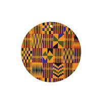 Phayah African Tribal Ethnic Texture Pattern Lavender Scent Car Air Freshener Round Shape Card Hanging Hanging Scented Card 4 Pcs For Cars Closet Shoe