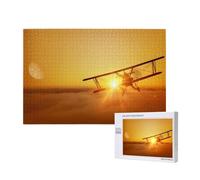 Phayah Aircraft Plane At Sunset Puzzles For Adults 1000 Pieces For Home Decor Intelligence Development Toys 29.5 X 19.7"
