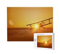Phayah Aircraft Plane At Sunset Puzzles For Adults 500 Pieces For Home Decor Intelligence Development Toys 20.4 X 15"