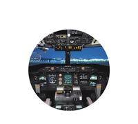 Phayah Airplane Cockpit Pattern Lavender Scent Car Air Freshener Round Shape Card Hanging Hanging Scented Card 4 Pcs For Cars Closet Shoe