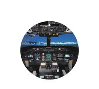 Phayah Airplane Cockpit Pattern Lavender Scent Car Air Freshener Round Shape Card Hanging Hanging Scented Card 6 Pcs For Cars Closet Shoe