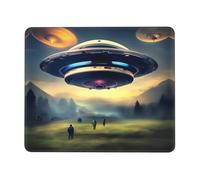 PHAYAH Airship Landing Pattern Mouse Pad Designs,Portable Office Non-Slip Rubber Base Wireless Mouse Pad For Gaming Mat For Laptop, Office Home 8.3 X 10.3 In