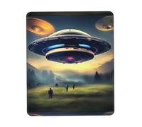 PHAYAH Airship Landing Pattern Mouse Pad Designs,Portable Office Non-Slip Rubber Base Wireless Mouse Pad For Gaming Mat For Laptop, Office Home 8.3 X 10.3 In
