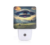 PHAYAH Airship Landing Pattern Night Light, Auto Sensor Night Led Lamp for Stairway/Hallway/Bedroom 0.5w Nightlight Sleep Friendly