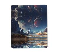 Phayah Alien Planet Pattern Mouse Pads, Portable Wireless Mouse Pad, Non-Slip Rubber Base Laptop Mousepad Smooth Surface for Office & Travel 10 X 12 Inch