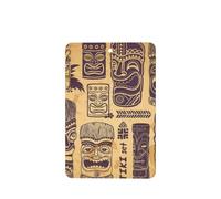 Phayah Aloha Tiki Pattern Pattern Lavender Scent Car Air Freshener Rectangle Card Hanging Hanging Scented Card 6 Pcs For Cars Closet Drawer Eliminate