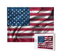 Phayah American Flag Puzzles 500 Piece for Jigsaw Puzzle Wooden Puzzle for Family Friend Home Decor Wall Art 20.4 X 15 in