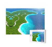 Phayah an Island in The Ocean Puzzles 300 Piece for Jigsaw Puzzle Wooden Puzzle for Family Friend Home Decor Wall Art 15.7 X 11in