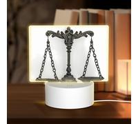 Phayah Ancient Balance Pattern 3D Led Light Lamp USB Cable Adjustable 3 Modes Base Show Stand for Christmas Room Restaurant Bar Shop