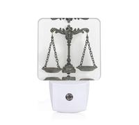 Phayah Ancient Balance Pattern Night Light Lamp with Dusk to Dawn Sensor Led Lamp for Corridors Bedrooms Children's Rooms Stairs