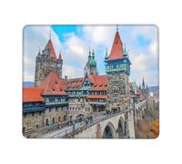 Phayah Ancient Castle Pattern Mouse Pads, Portable Wireless Mouse Pad, Non-Slip Rubber Base Laptop Mousepad Smooth Surface for Office & Travel 10 X 12 Inch