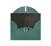 PHAYAH Ancient Egyptian Hieroglyph Pattern Blank Greeting Cards With Envelopes 4" X 6" Thank You Cards For Christmas Holiday Birthday Graduation Anniversary Dark Green