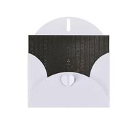 PHAYAH Ancient Egyptian Hieroglyph Pattern Blank Greeting Cards With Envelopes 4" X 6" Thank You Cards For Christmas Holiday Birthday Graduation Anniversary White