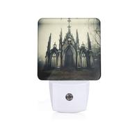 Phayah Ancient Skeleton Castle Pattern Night Light Lamp with Dusk to Dawn Sensor Led Lamp for Corridors Bedrooms Children's Rooms Stairs