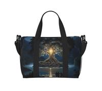 Phayah Ancient Tree Of Wisdom Crossbody Travel Bag Overnighter Duffel Bags Carry On Size Ideal For School Or Overnight Travel Bag