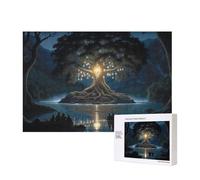 Phayah Ancient Tree of Wisdom Pattern Puzzle Unique Jigsaw Wall Art Picture for Home Decoration 300 Pcs