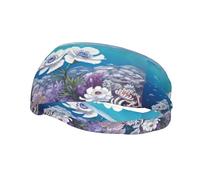 Phayah Anemone in The Holy Pattern Sports Headband Moisture Wicking Sweatband for Men Women Running Cycling Yoga Fitness Workout