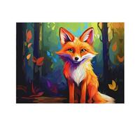 PHAYAH Angry Fox Pattern Flannel Blanket Plush Fluffy 80"X60" For Sofa Bed Couch, Movie Night, Camping, And Trave