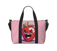 Phayah Angry Strawberry Weekender Bags For Women, Travel Duffel Bag Overnight Weekend Bag Sports Gym Tote Bag Crossbody Bag