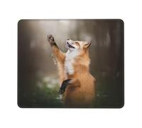 Phayah Animal Fox Pattern Pattern Mouse Pad with Anti-Fray Stitching with Non-Slip Rubber Base, Gaming Mouse Mat for Laptop, Office & Home 8.3 X 10.3 in