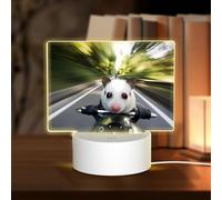 Phayah Animal Riding A Car Pattern 3D Led Light Lamp USB Cable Adjustable 3 Modes Base Show Stand for Christmas Room Restaurant Bar Shop