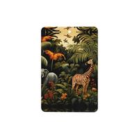 Phayah Animals In The Rainforest Pattern Lavender Scent Car Air Freshener Rectangle Card Hanging Hanging Scented Card 6 Pcs For Cars Closet Drawer