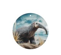 Phayah Anteater Pattern Lavender Scent Car Air Freshener Round Shape Card Hanging Hanging Scented Card 4 Pcs For Cars Closet Drawer