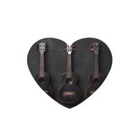 Phayah Antique Guitar Pattern Lavender Scent Car Air Freshener Heart Shape Card Hanging Hanging Scented Card 4 Pcs For Cars Closet Drawer