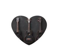 Phayah Antique Guitar Pattern Lavender Scent Car Air Freshener Heart Shape Card Hanging Hanging Scented Card 6 Pcs For Cars Closet Drawer
