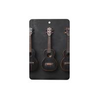 Phayah Antique Guitar Pattern Lavender Scent Car Air Freshener Rectangle Card Hanging Hanging Scented Card 6 Pcs For Cars Closet Drawer