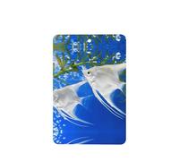Phayah Aquarium Angelfish Pattern Lavender Scent Car Air Freshener Rectangle Card Hanging Hanging Scented Card 6 Pcs For Cars Closet Drawer Eliminate