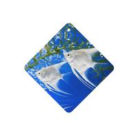 Phayah Aquarium Angelfish Pattern Lavender Scent Car Air Freshener Square Card Hanging Hanging Scented Card 6 Pcs For Cars Closet Drawer Eliminate
