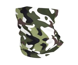 PHAYAH Army Green Camouflage Pattern Neck Gaiter Face Mask Cover Bandana Balaclava Headwear Multifunctional Scarf