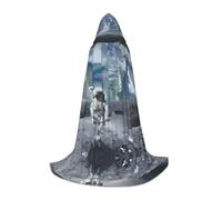 PHAYAH Astronaut Pattern Halloween Witch Witchcraft Hooded Robe Cape Christmas Hoodie Cosplay Masquerade Party Dress Gift Costume M