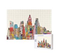 Phayah Austin Texas Pattern Puzzle Unique Jigsaw Wall Art Picture For Home Decoration 300 Pcs