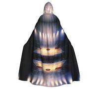 PHAYAH Basketball Arena Pattern Adult Hooded Cape Hooded Robe Cape Women'S Men'S Halloween Dress Up Party Cosplay Costumes