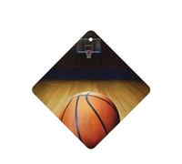 Phayah Basketball Arena Pattern Lavender Scent Car Air Freshener Square Card Hanging Hanging Scented Card 4 Pcs For Cars Closet Shoe